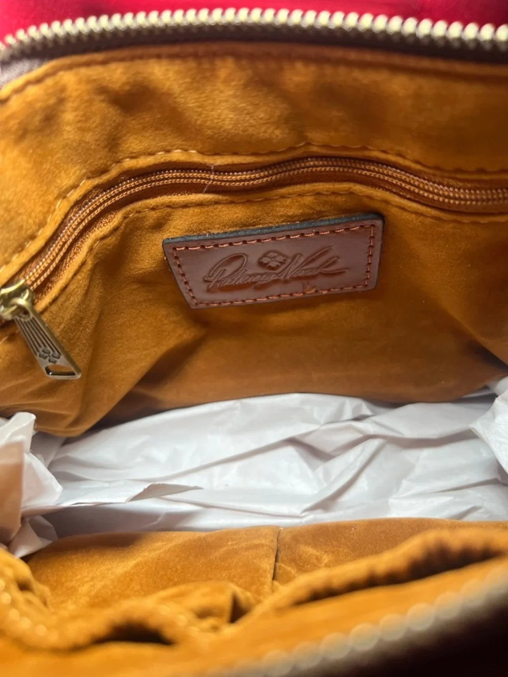 NWT Patricia Nash Leather Empoli Satchel- Grecian Rose